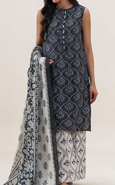 Beechtree Black/Off White Lawn Suit | Pakistani Lawn Dress in USA- Image 1