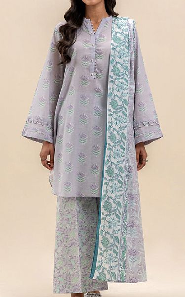 Beechtree Lavender Grey Lawn Suit | Pakistani Lawn Dress in USA- Image 1
