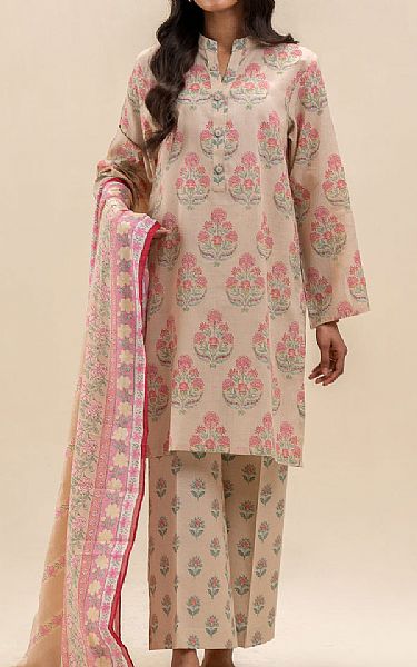 Beechtree Beige Lawn Suit | Pakistani Lawn Dress in USA- Image 1