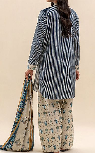 Beechtree Blue/Ivory Lawn Suit | Pakistani Lawn Dress in USA- Image 2