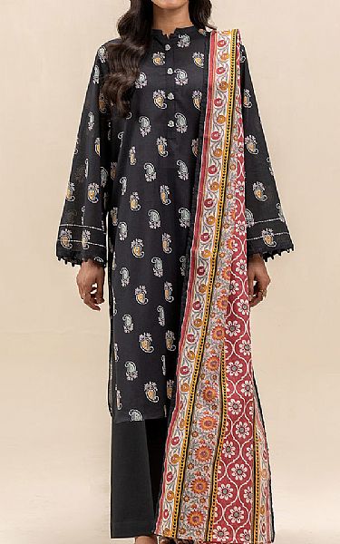 Beechtree Black Lawn Suit | Pakistani Lawn Dress in USA- Image 1
