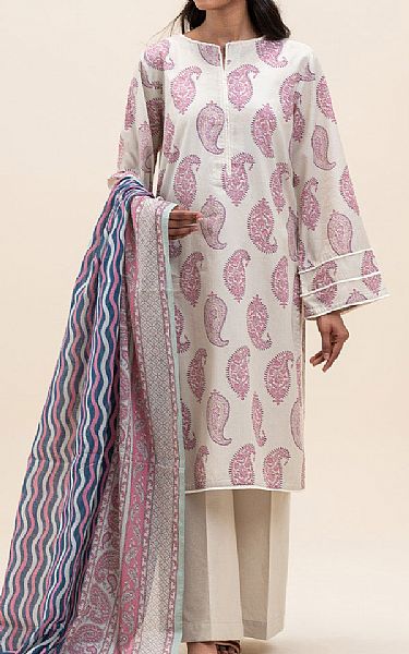 Beechtree Off White Lawn Suit | Pakistani Lawn Dress in USA- Image 1