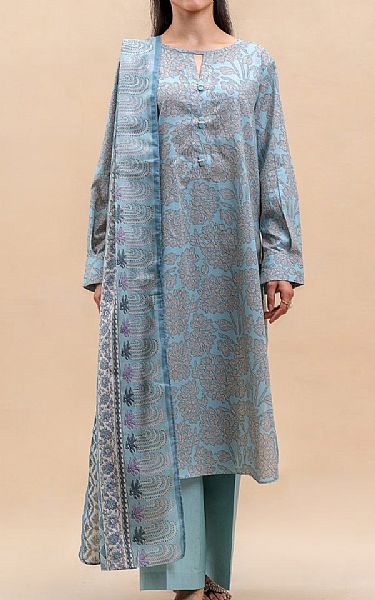 Beechtree Light Blue Lawn Suit | Pakistani Lawn Dress in USA- Image 1