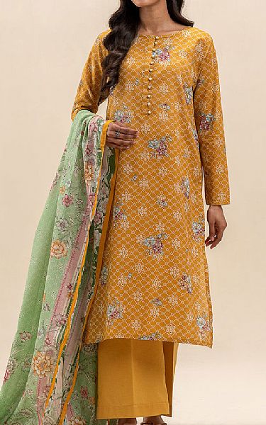 Beechtree Mustard Lawn Suit | Pakistani Lawn Dress in USA- Image 1