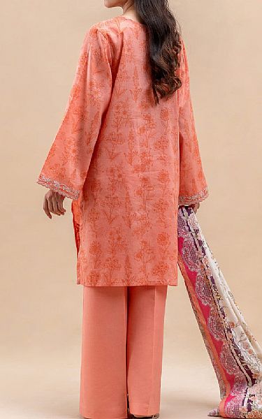 Beechtree Peachy Pink Lawn Suit | Pakistani Lawn Dress in USA- Image 2