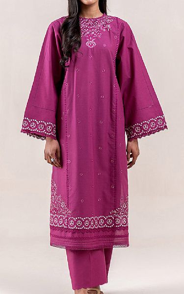Beechtree Raspberry Rose Lawn Suit (2 pcs) | Pakistani Lawn Dress in USA- Image 1