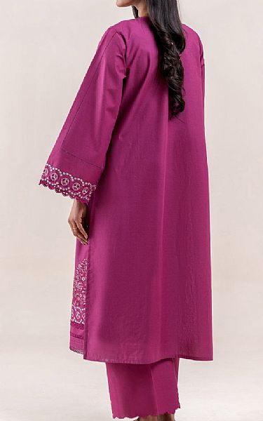 Beechtree Raspberry Rose Lawn Suit (2 pcs) | Pakistani Lawn Dress in USA- Image 2