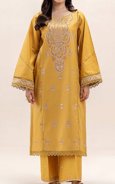 Beechtree Mustard Lawn Suit (2 pcs) | Pakistani Lawn Dress in USA- Image 1