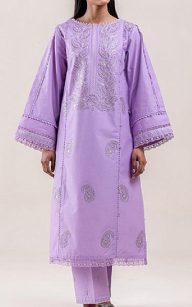 Beechtree Pale Purple Lawn Suit (2 pcs) | Pakistani Lawn Dress in USA- Image 1