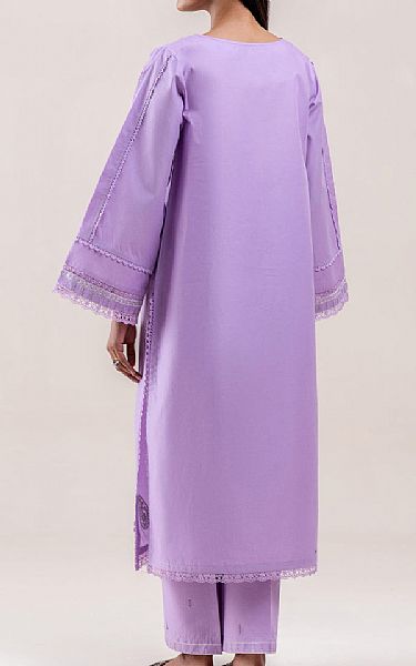 Beechtree Pale Purple Lawn Suit (2 pcs) | Pakistani Lawn Dress in USA- Image 2