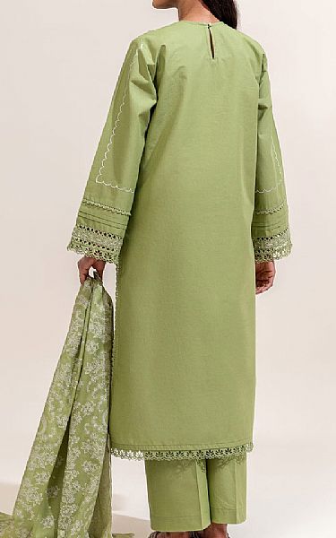 Beechtree Light Olive Green Lawn Suit (2 pcs) | Pakistani Lawn Dress in USA- Image 2