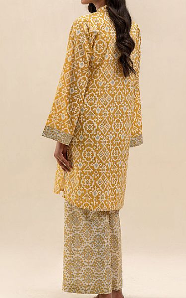 Beechtree Mustard/Off White Lawn Suit (2 pcs) | Pakistani Lawn Dress in USA- Image 2