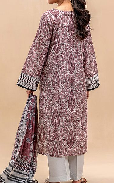 Beechtree Dusty Pink/Off White Lawn Suit | Pakistani Lawn Dress in USA- Image 2