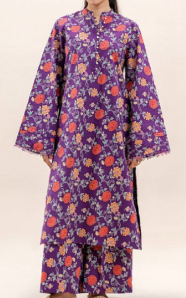 Beechtree Purple Lawn Suit (2 pcs) | Pakistani Lawn Dress in USA- Image 1