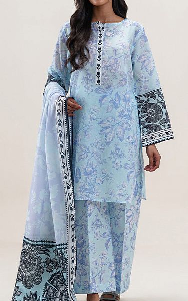 Beechtree Light Blue Lawn Suit | Pakistani Lawn Dress in USA- Image 1