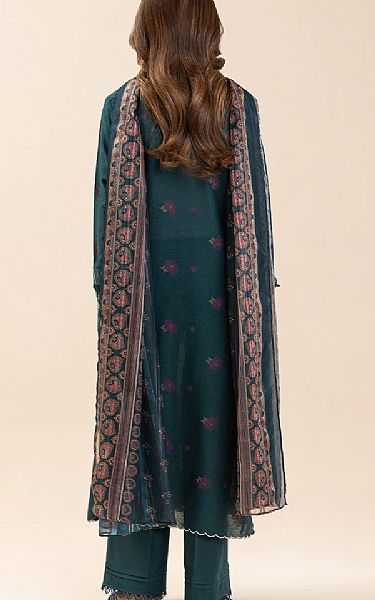 Beechtree Teal Jacquard Suit | Pakistani Lawn Dress in USA- Image 2