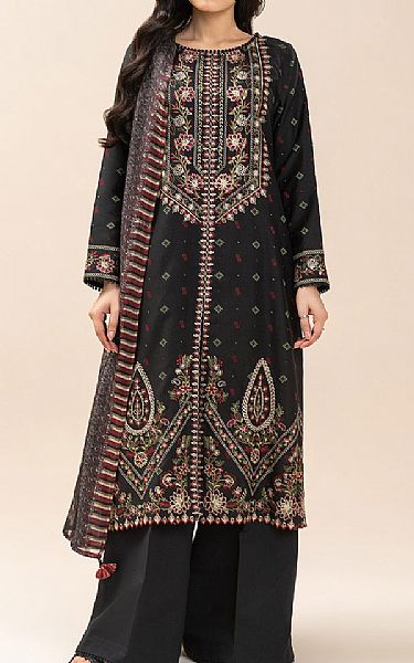 Beechtree Black Jacquard Suit | Pakistani Lawn Dress in USA- Image 1