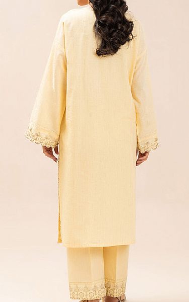 Beechtree ButterCream Jacquard Suit (2 pcs) | Pakistani Lawn Dress in USA- Image 2