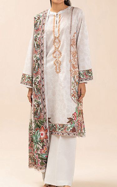 Beechtree Off White Lawn Suit | Pakistani Lawn Dress in USA- Image 1