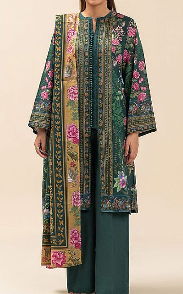 Beechtree Green Lawn Suit | Pakistani Lawn Dress in USA- Image 1