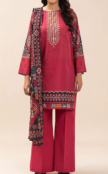 Beechtree Brick Red Lawn Suit | Pakistani Lawn Dress in USA- Image 1