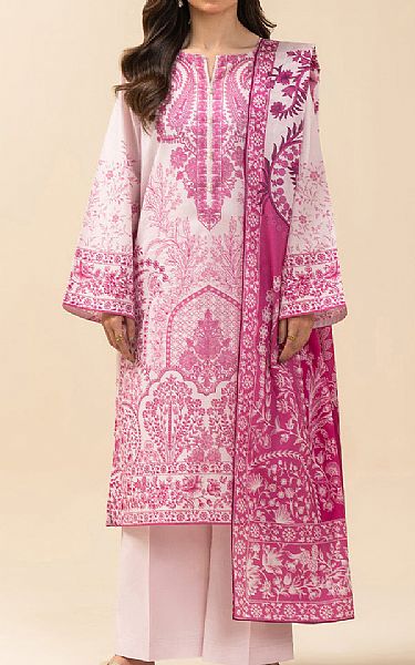 Beechtree Off White/Pink Lawn Suit | Pakistani Lawn Dress in USA- Image 1