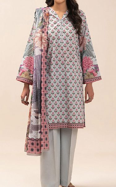 Beechtree Light Grey Lawn Suit | Pakistani Lawn Dress in USA- Image 1