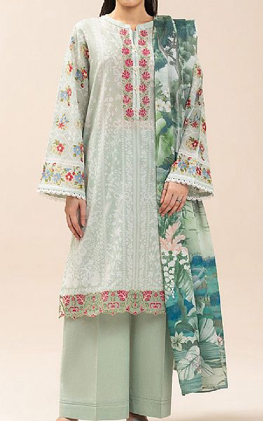 Beechtree Sea Mist/Off White Lawn Suit | Pakistani Lawn Dress in USA- Image 1