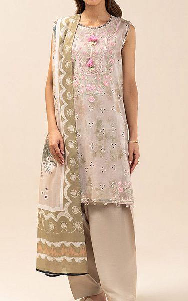 Beechtree Beige Lawn Suit | Pakistani Lawn Dress in USA- Image 1