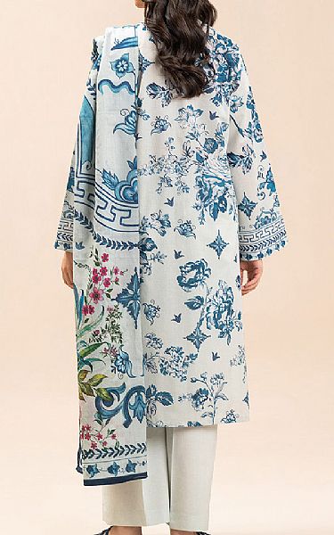 Beechtree Light Grey/Blue Lawn Suit | Pakistani Lawn Dress in USA- Image 2