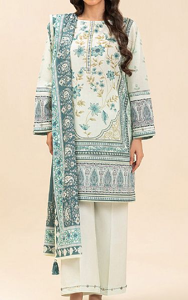 Beechtree Off White Lawn Suit | Pakistani Lawn Dress in USA- Image 1