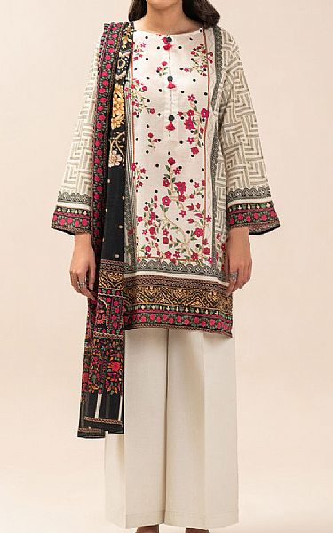 Beechtree Off White Lawn Suit | Pakistani Lawn Dress in USA- Image 1