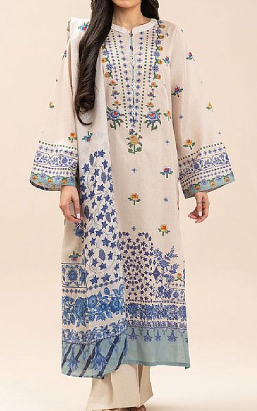 Beechtree Ivory Lawn Suit | Pakistani Lawn Dress in USA- Image 1