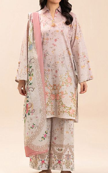 Beechtree Oyster Pink Lawn Suit | Pakistani Lawn Dress in USA- Image 1