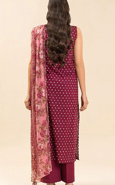 Beechtree Wine Lawn Suit | Pakistani Lawn Dress in USA- Image 2