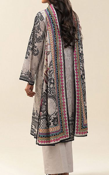 Beechtree Pastel Grey/Black Lawn Suit | Pakistani Lawn Dress in USA- Image 2