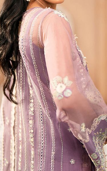 Bin Ilyas Ivory/Lavender Lawn Suit | Pakistani Lawn Dress in USA- Image 2