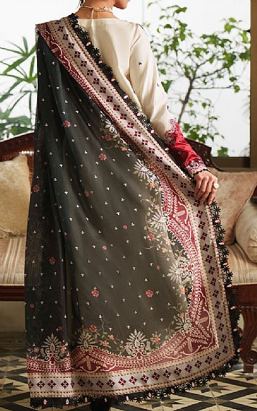 Bin Ilyas Off-white Lawn Suit | Pakistani Lawn Dress in USA- Image 2