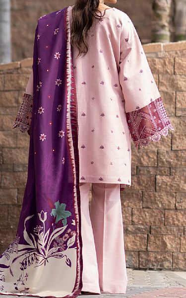 Bin Ilyas Pastel Pink Khaddar Suit | Pakistani Winter Dresses- Image 2
