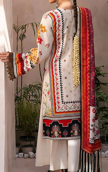 Bin Ilyas Off-white Kotrai Suit | Pakistani Winter Dresses in USA- Image 2