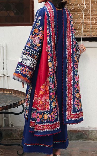 Bin Ilyas Blue Lawn Suit | Pakistani Lawn Dress in USA- Image 2