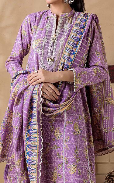 Bonanza Heliotrope Purple Khaddar Suit | Pakistani Dresses in USA- Image 2