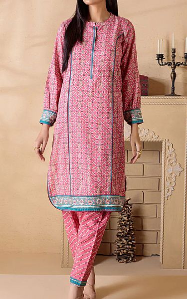 Bonanza Hot Pink Khaddar Suit (2 Pcs) | Pakistani Dresses in USA- Image 1