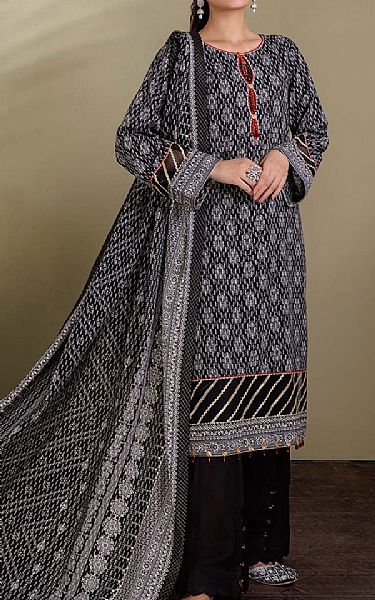 Bonanza Black Khaddar Suit | Pakistani Dresses in USA- Image 1