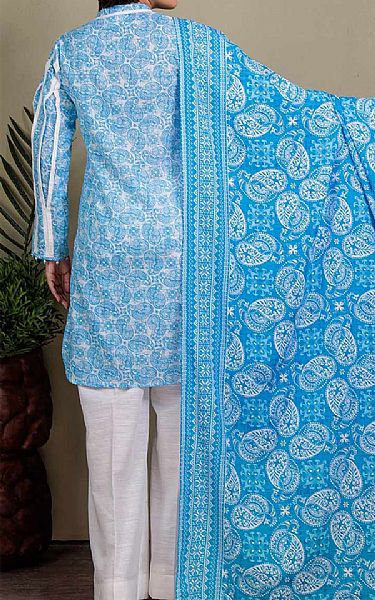 Bonanza Turquoise Khaddar Suit | Pakistani Dresses in USA- Image 2