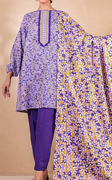 Bonanza Purple Khaddar Suit | Pakistani Dresses in USA- Image 2