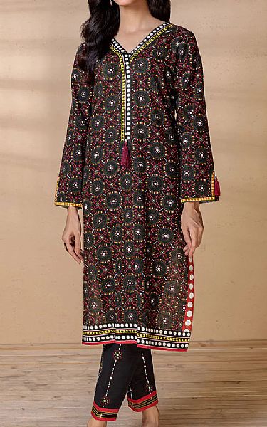 Bonanza Black Khaddar Suit (2 Pcs) | Pakistani Dresses in USA- Image 1