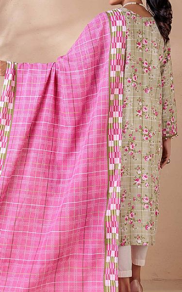 Bonanza Light Pistachio Khaddar Suit (2 Pcs) | Pakistani Winter Dresses- Image 2