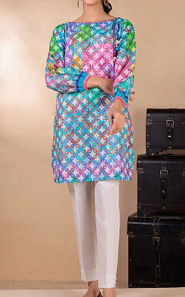 Bonanza Multi Color Khaddar Suit (2 Pcs) | Pakistani Dresses in USA- Image 1