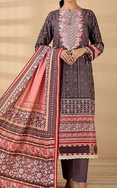 Bonanza English Violet Khaddar Suit | Pakistani Dresses in USA- Image 1